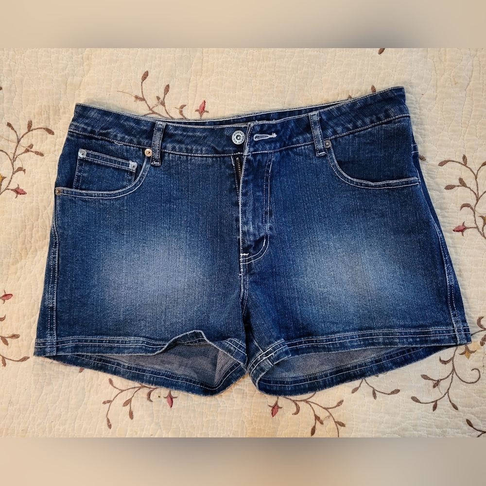 90's Route 66 Denim Shorts